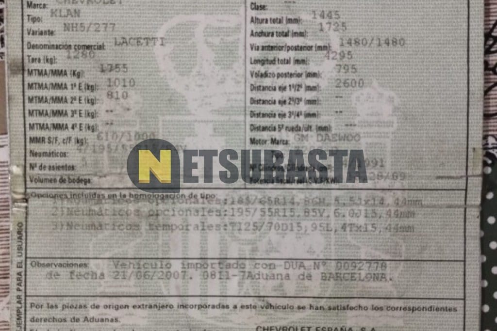 Chevrolet Lacetti 2.0 TCDi 16v 2007
