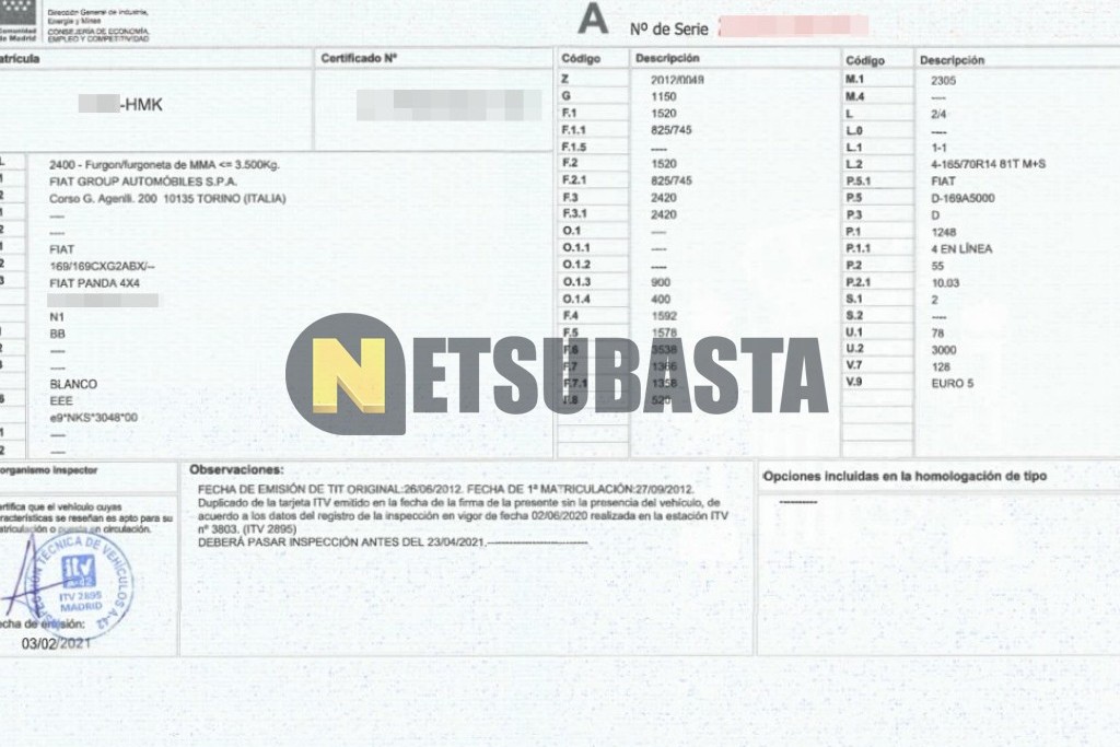 Fiat Panda 1.3 Multijet 4x4 2012