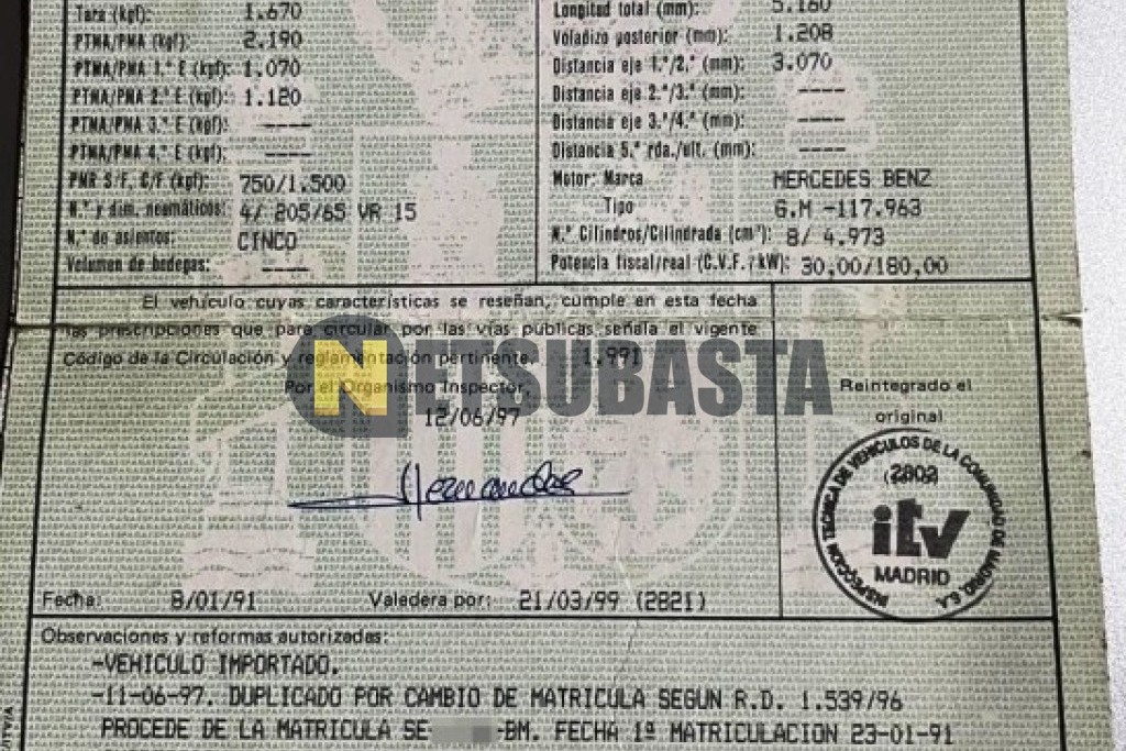 Mercedes-Benz 500 SEL 1991