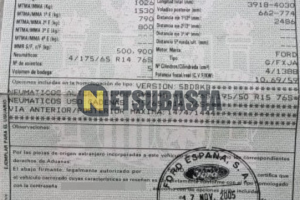 Ford Fiesta 1.4 2005