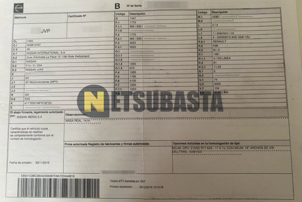 Nissan Juke 1.5 dCi 2016
