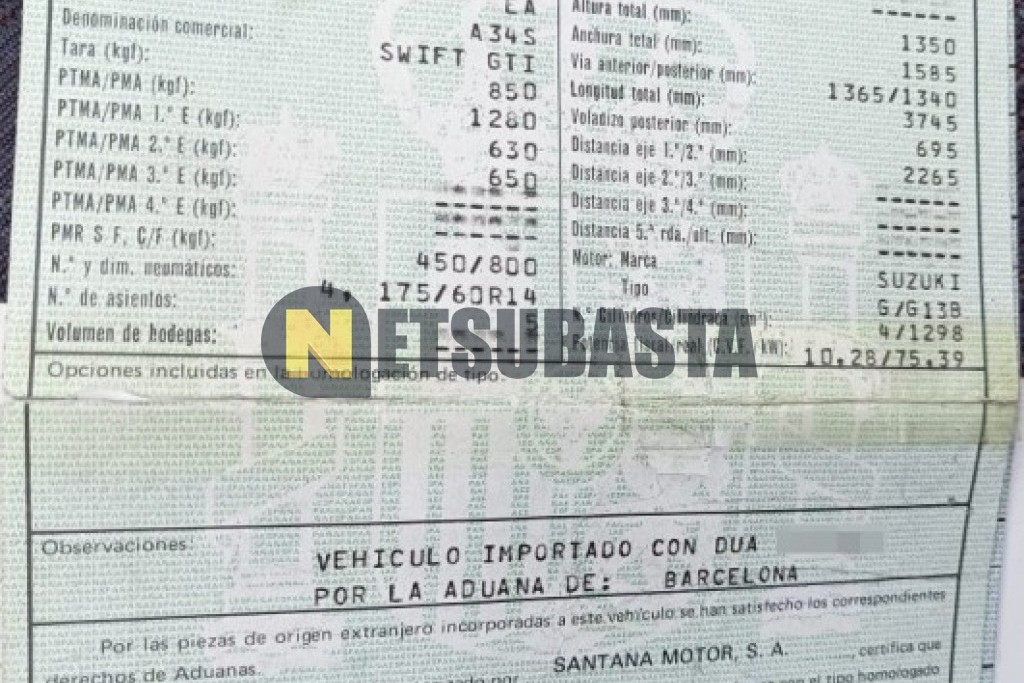 Suzuki Swift 1.3 GTi 1994