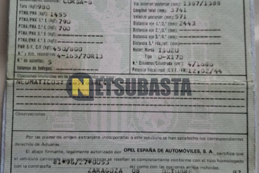Opel Corsa 1.7 D 1997