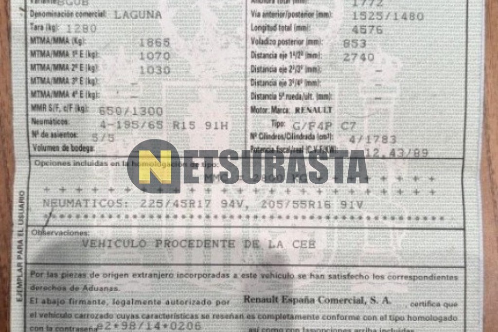 Renault Laguna 1.8 2001