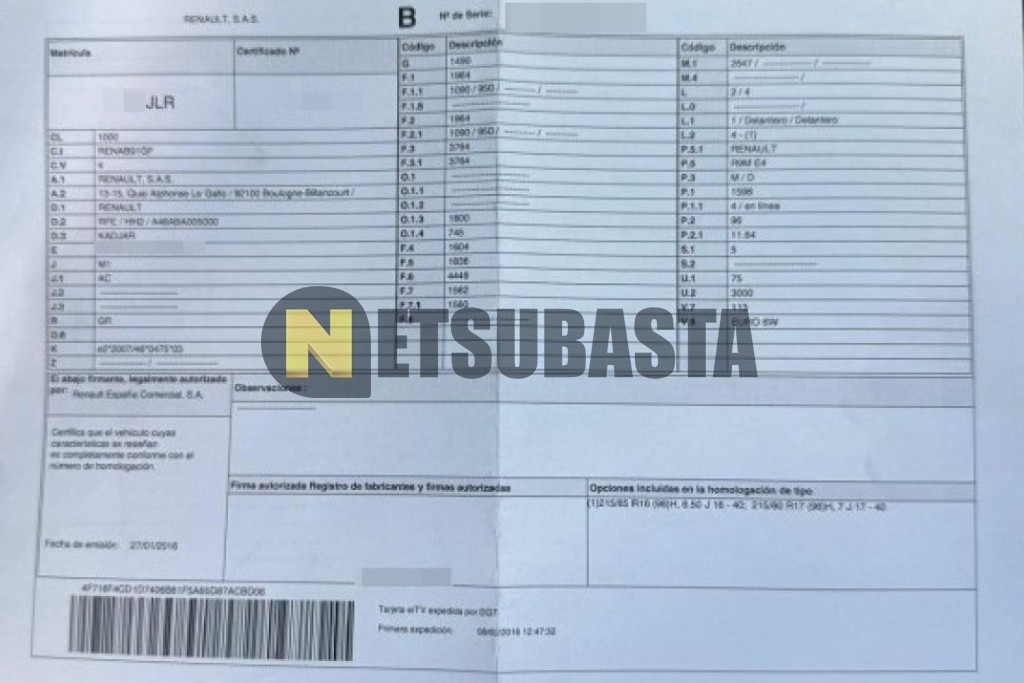 Renault KADJAR 1.6 dCi 2016