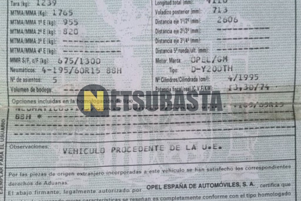 Opel Astra 2.0 DTi 2000