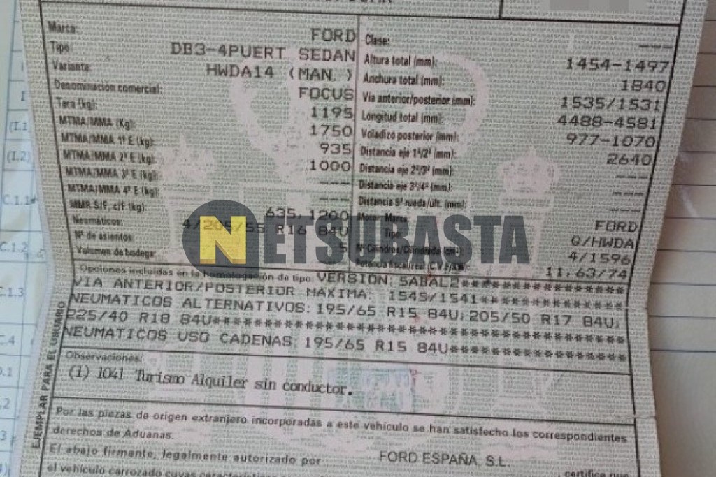 Ford Focus 1.6 2007