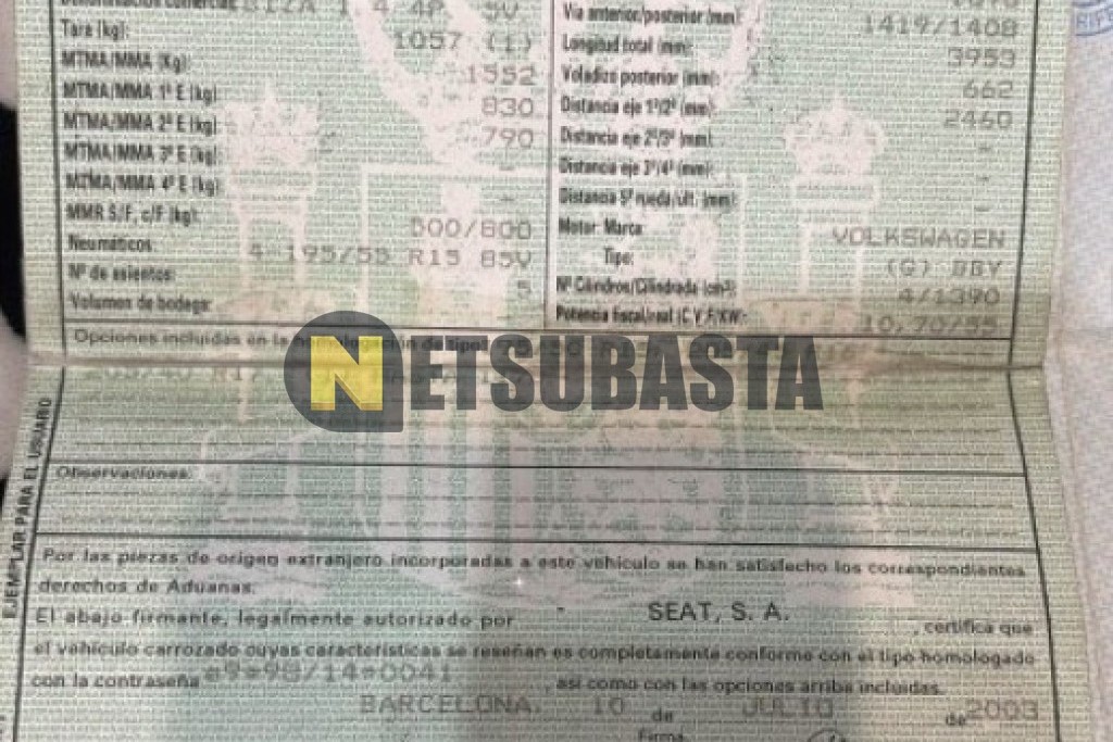 Seat Ibiza 1.4 2004