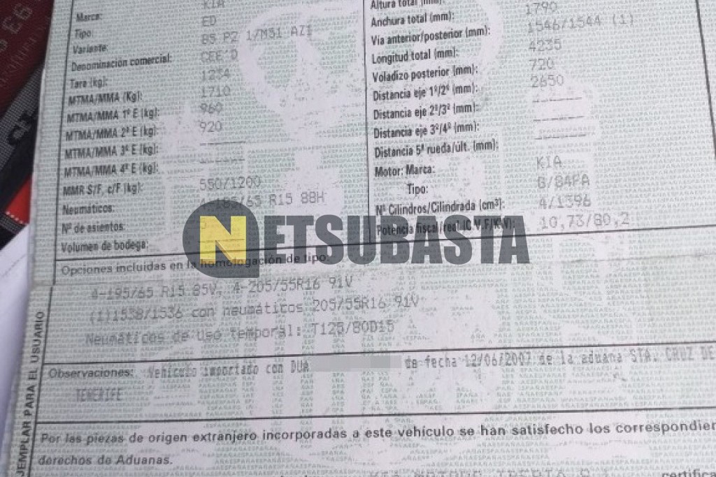 Kia ceed 1.4 CVVT 2008