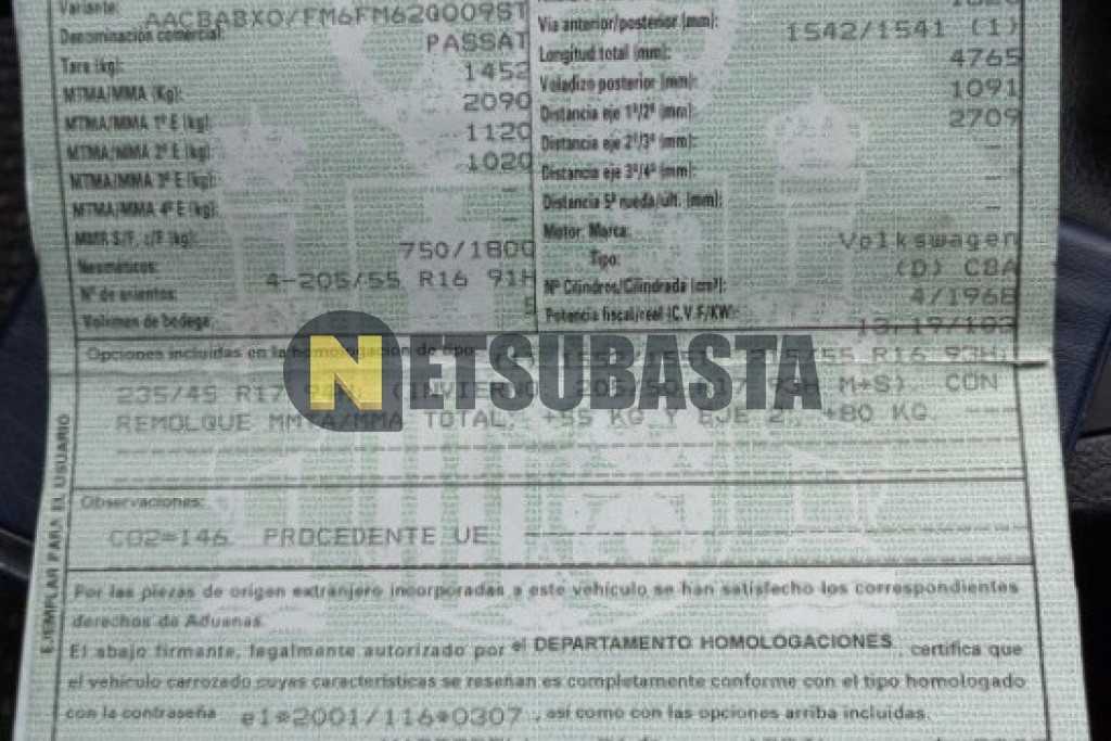Volkswagen Passat 2.0 TDI 2009