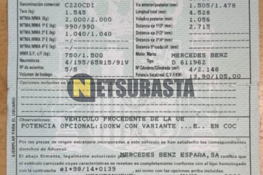 Mercedes-Benz C 220 CDI Aut. 2003