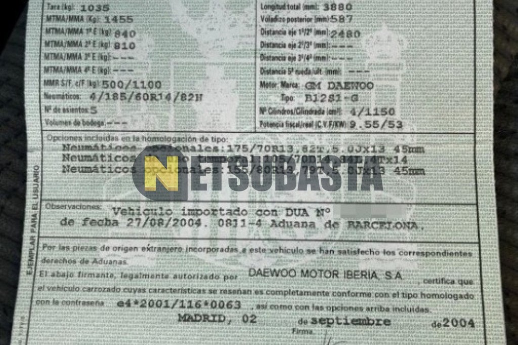 Daewoo Kalos 1.2 2004