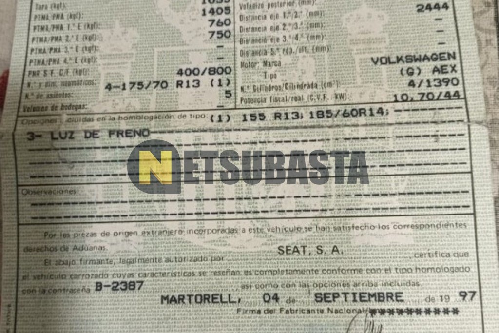 Seat Ibiza 1.4 1997