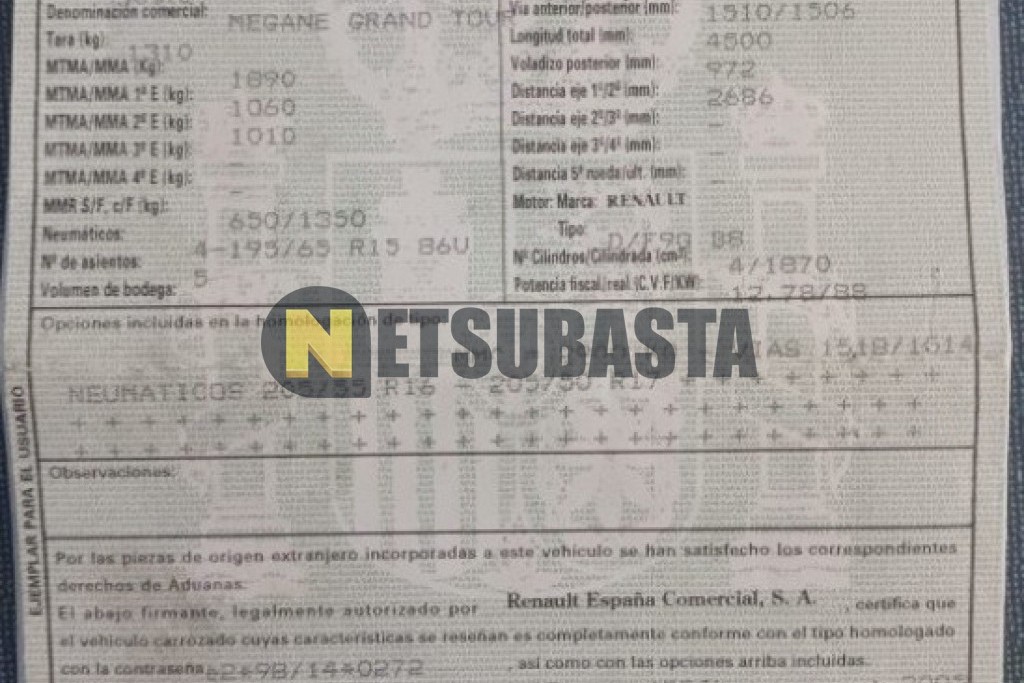 Renault Megane Grand Tour 1.9 dCi 2005