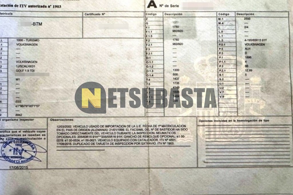 Volkswagen Golf 1.9 TDI 1999
