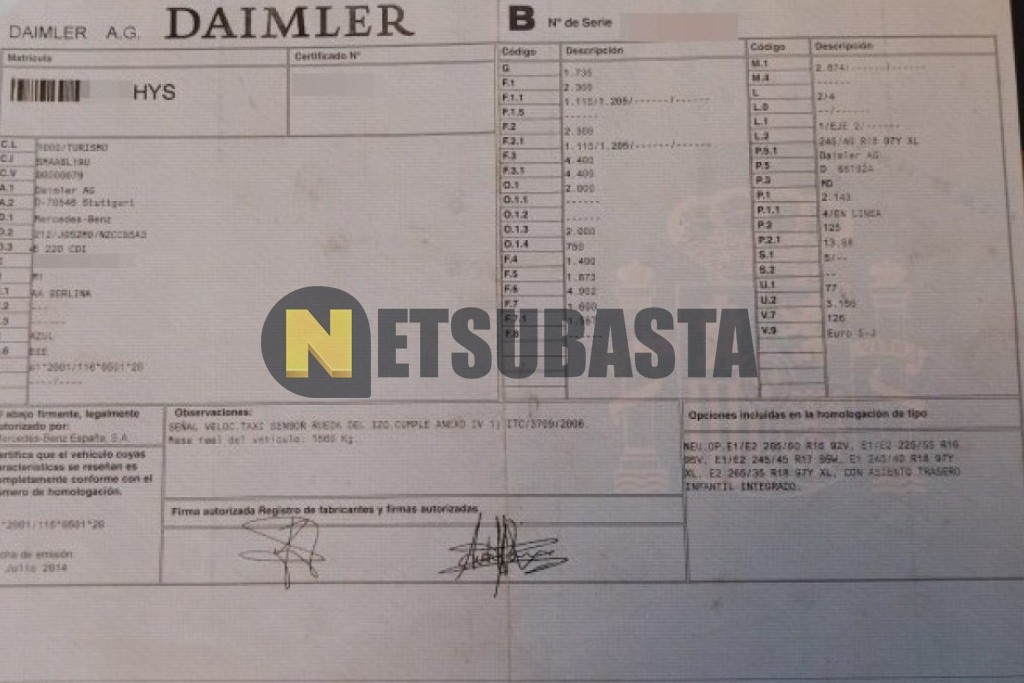 Mercedes-Benz E 220 CDI Aut. 2014