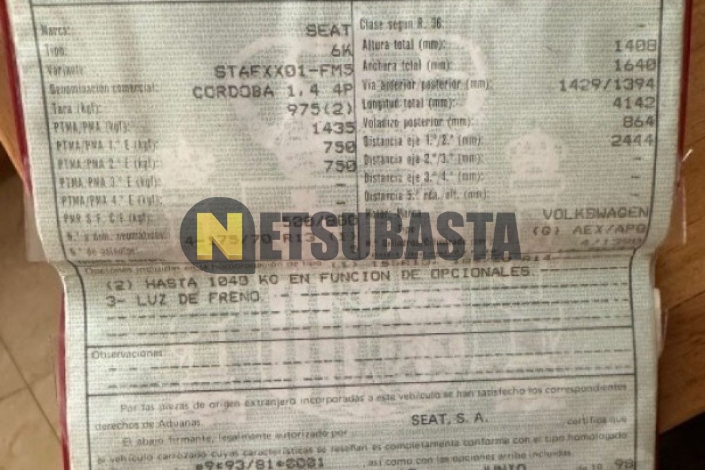 Seat Cordoba 1.4 1998