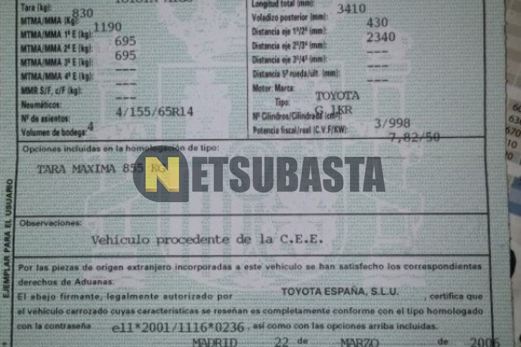 Toyota Aygo 1.0 2006