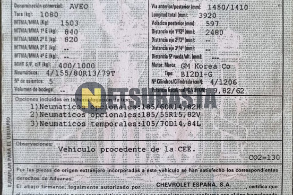 Chevrolet Aveo 1.2 16v 2011