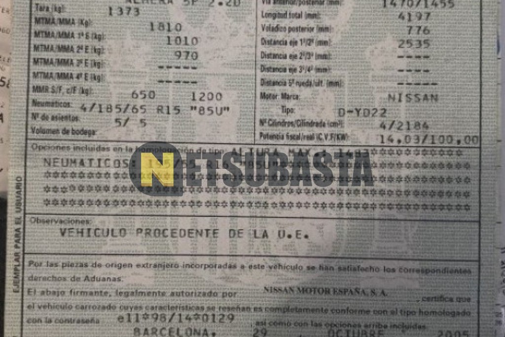 Nissan Almera 2.2dCi 2006