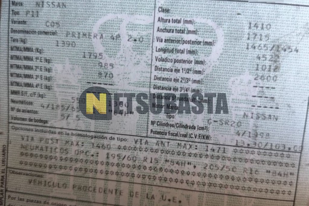 Nissan Primera 2.0 CVT 2000