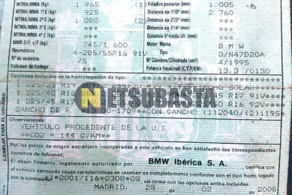 Bmw 320d Aut. 2008