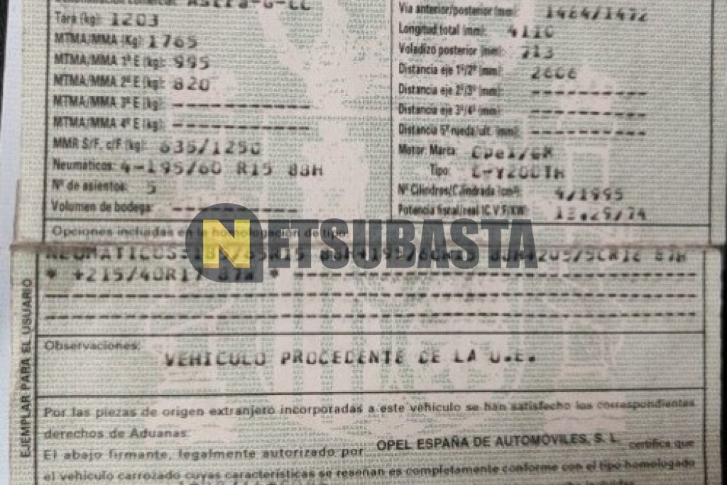 Opel Astra 2.0 DTi 2003