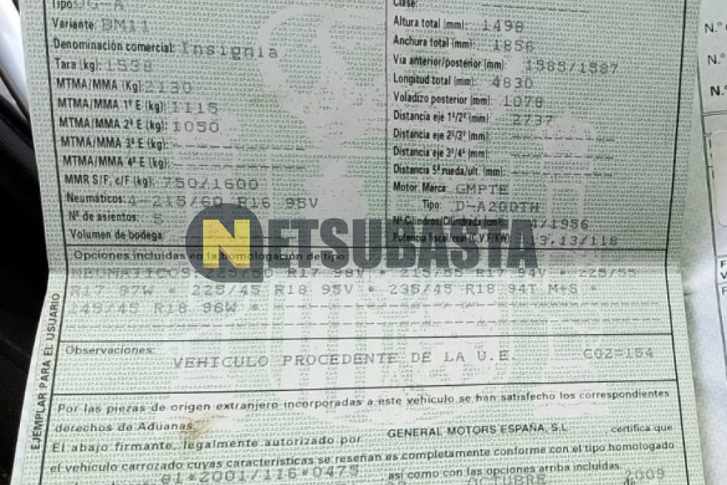 Opel Insignia 2.0 CDTI 2009