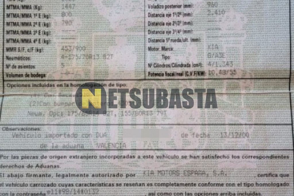 Kia Rio 1.3 SOHC 2001