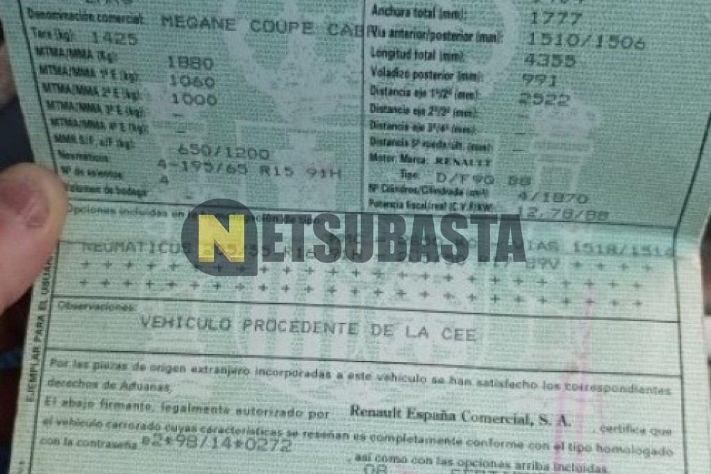 Renault Megane Coupé-Cabriolet 1.9 dCi 2004