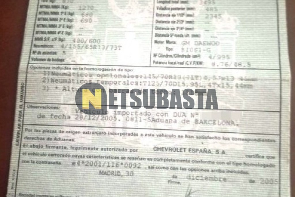 Chevrolet Matiz 1.0 2006