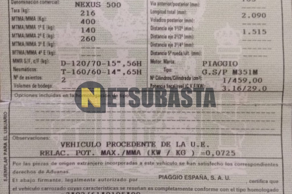 Gilera Nexus 500 2004