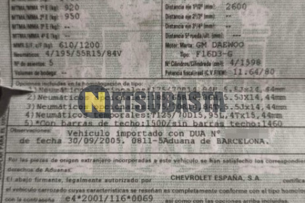 Chevrolet Nubira SW 1.6 16v 2006