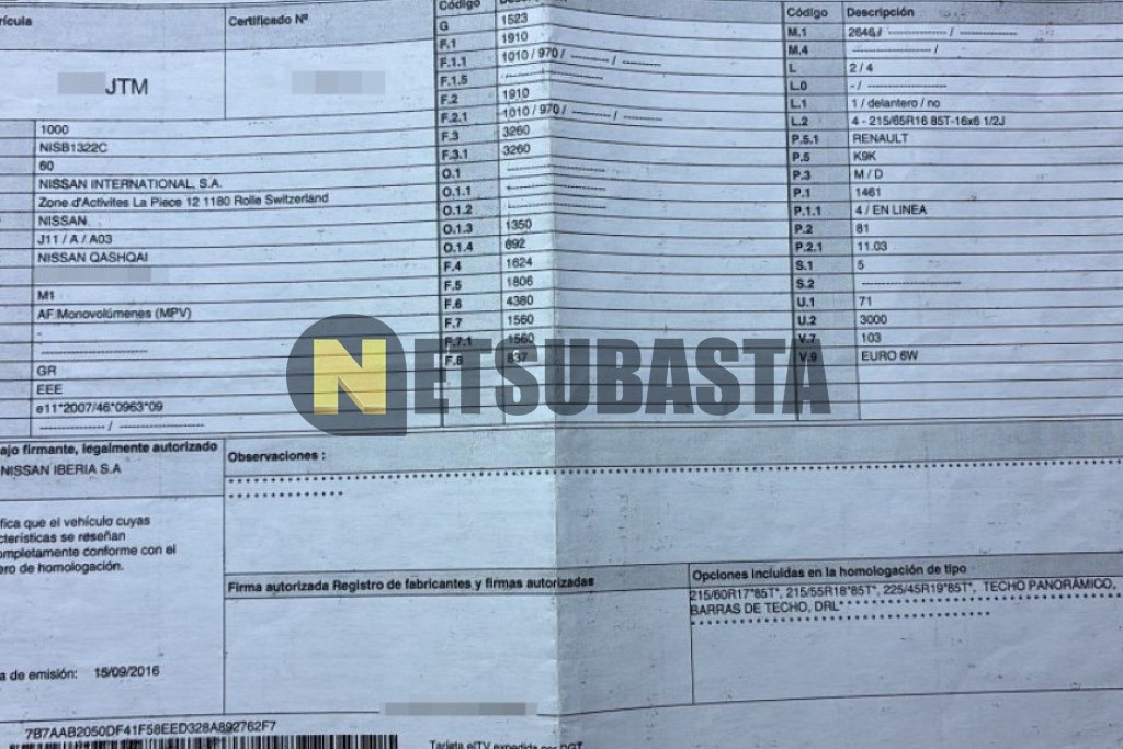 Nissan Qashqai 1.5 dCi 4x2 2016