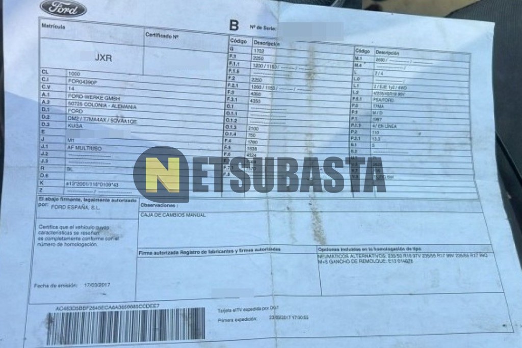 Ford Kuga 2.0 TDCi 2017