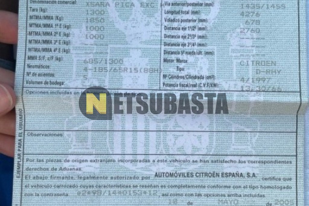 Citroën Xsara Picasso 2.0 HDi 2005
