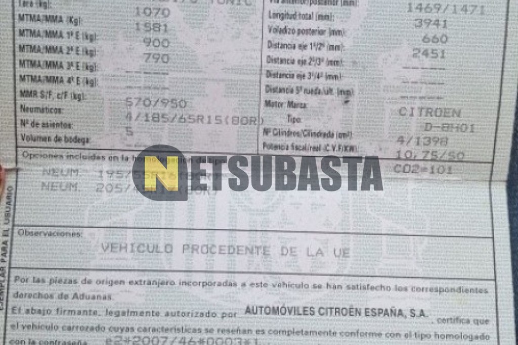 Citroën C3 1.4 HDi 2012