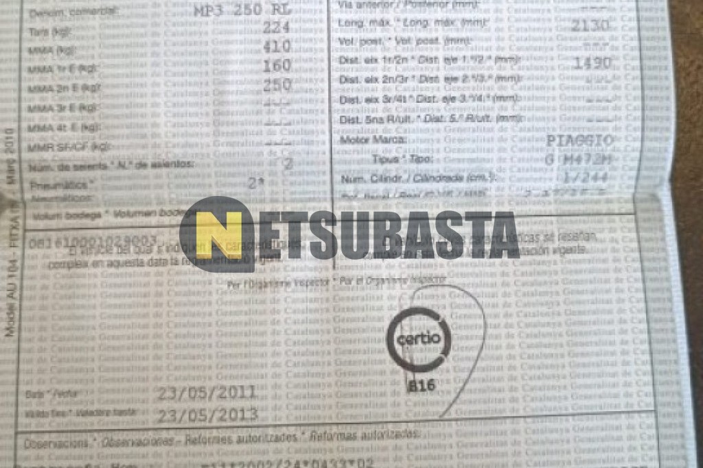 Piaggio MP3 250 RL 2007