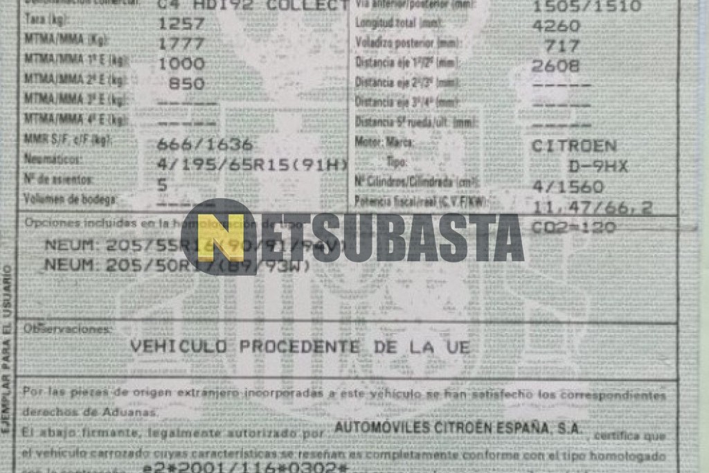Citroën C4 1.6 HDi 2008