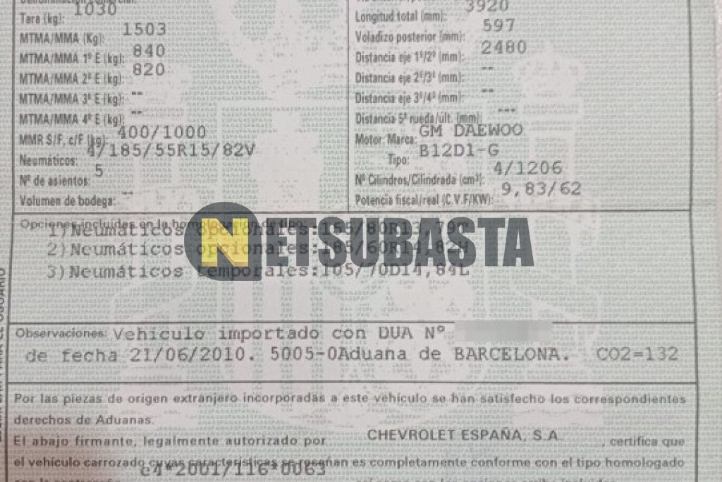 Chevrolet Aveo 1.2 16v 2010
