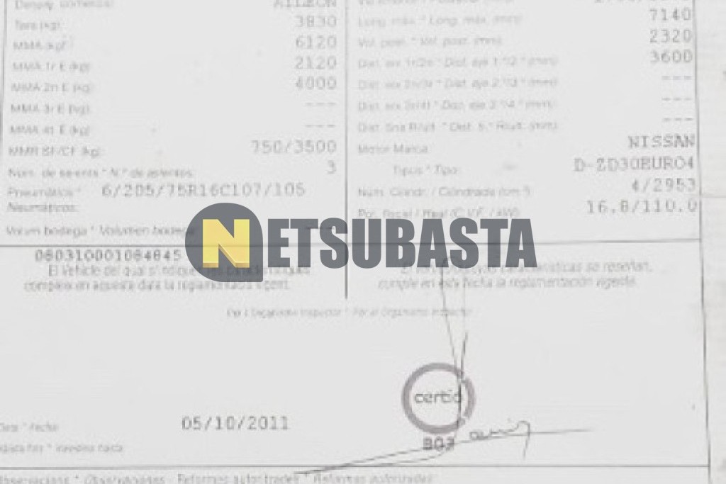 Nissan Atleon 35.15 Portacoches 2011