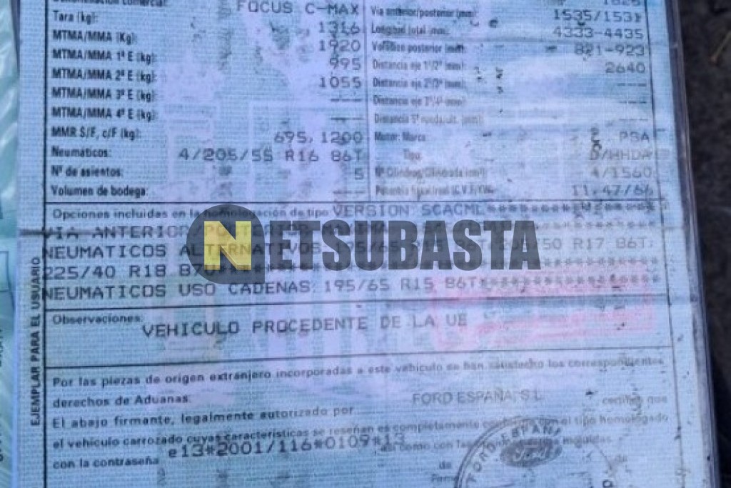 Ford Focus C-Max 1.6 TDCi 2007