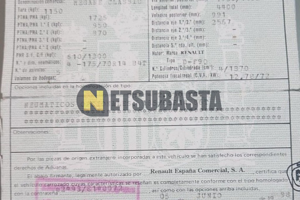 Renault Megane 1.9 dCi 1998