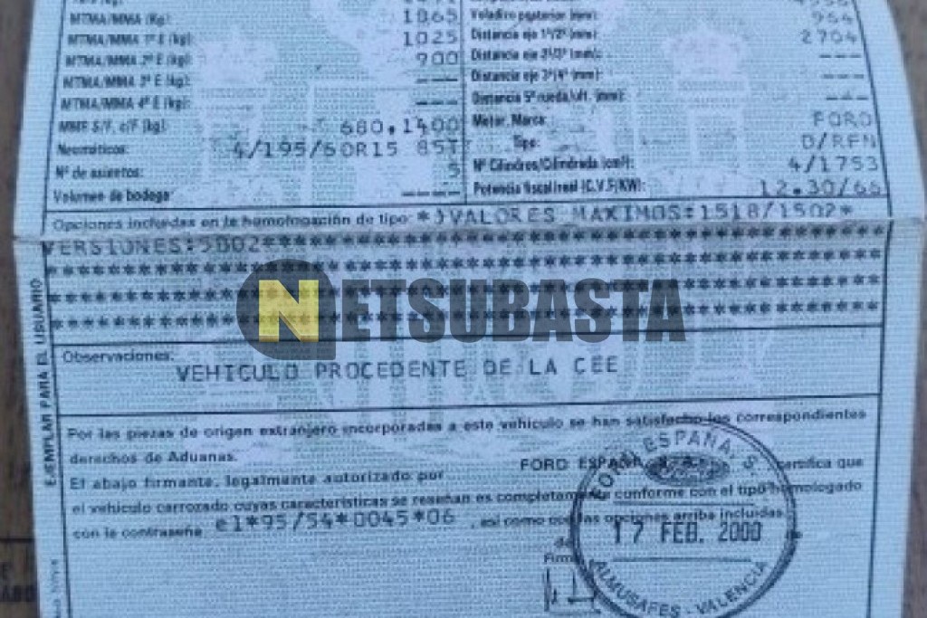Ford Mondeo 1.8 TD 2000