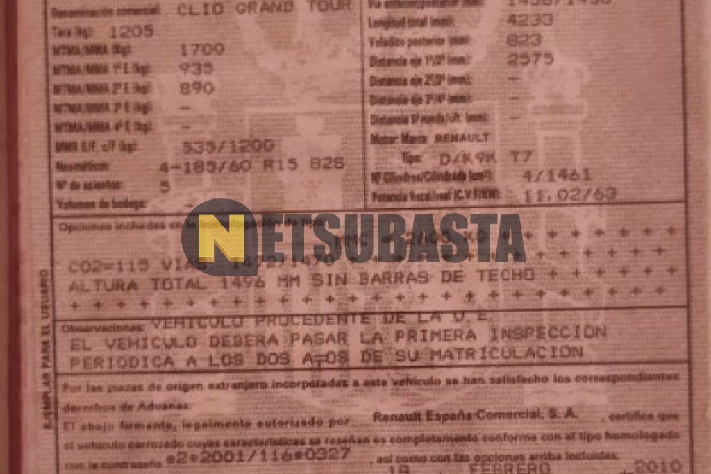 Renault Clio Grand Tour 1.5 dCi 2010