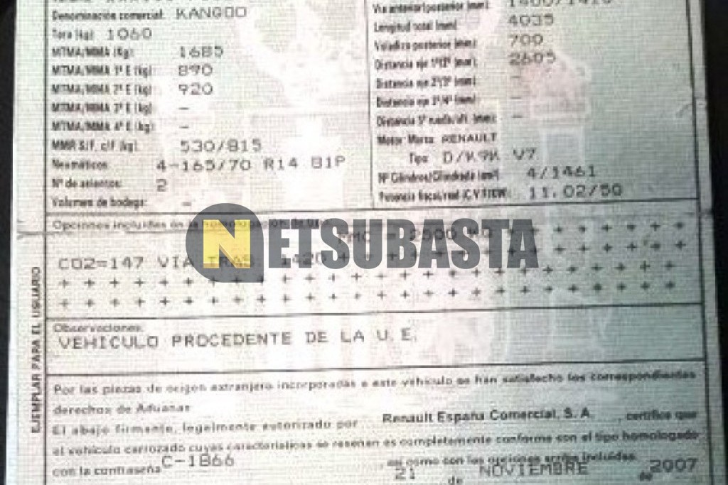 Renault Kangoo 1.5 dCi 2007