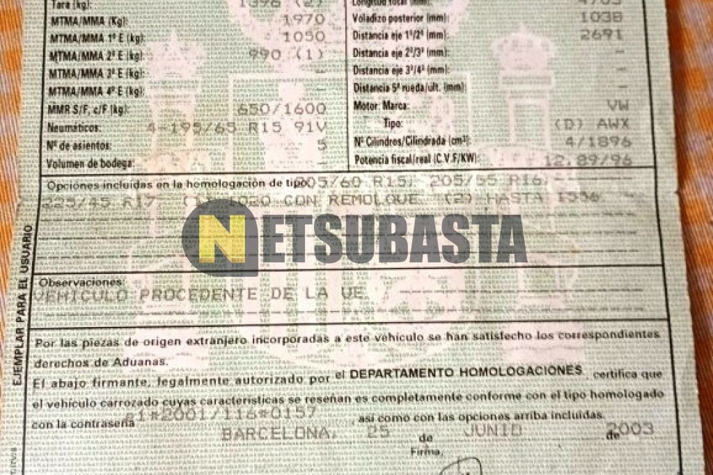 Volkswagen Passat 1.9 TDI 2003