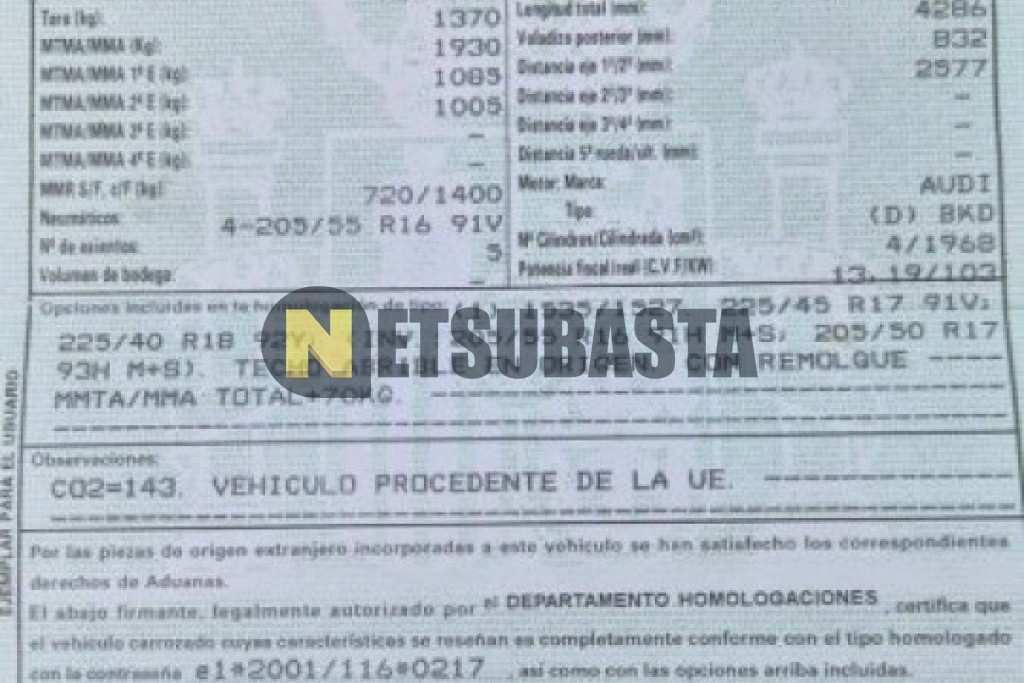 Audi A3 2.0 TDI 2007