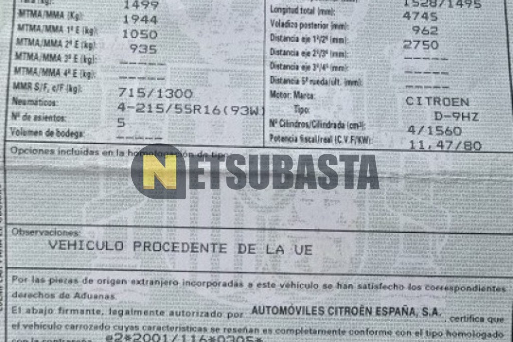 Citroën C5 1.6 HDi 2006