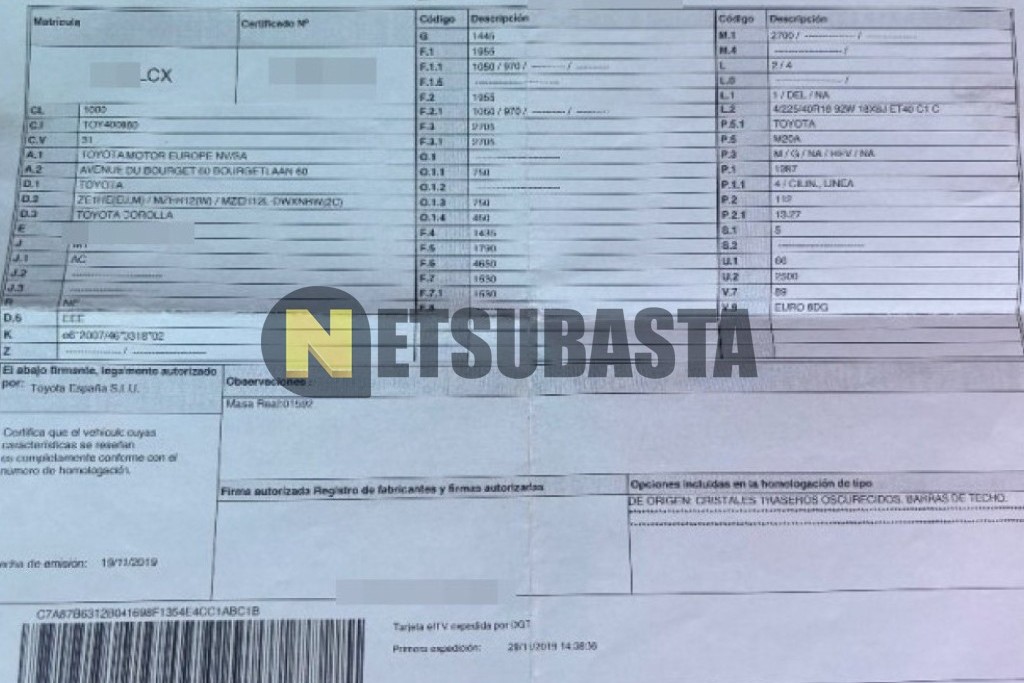 Toyota Corolla Touring Sports 180H 2019